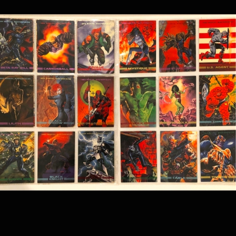 Marvel Masterpieces Trading Cards - marvel comics cards